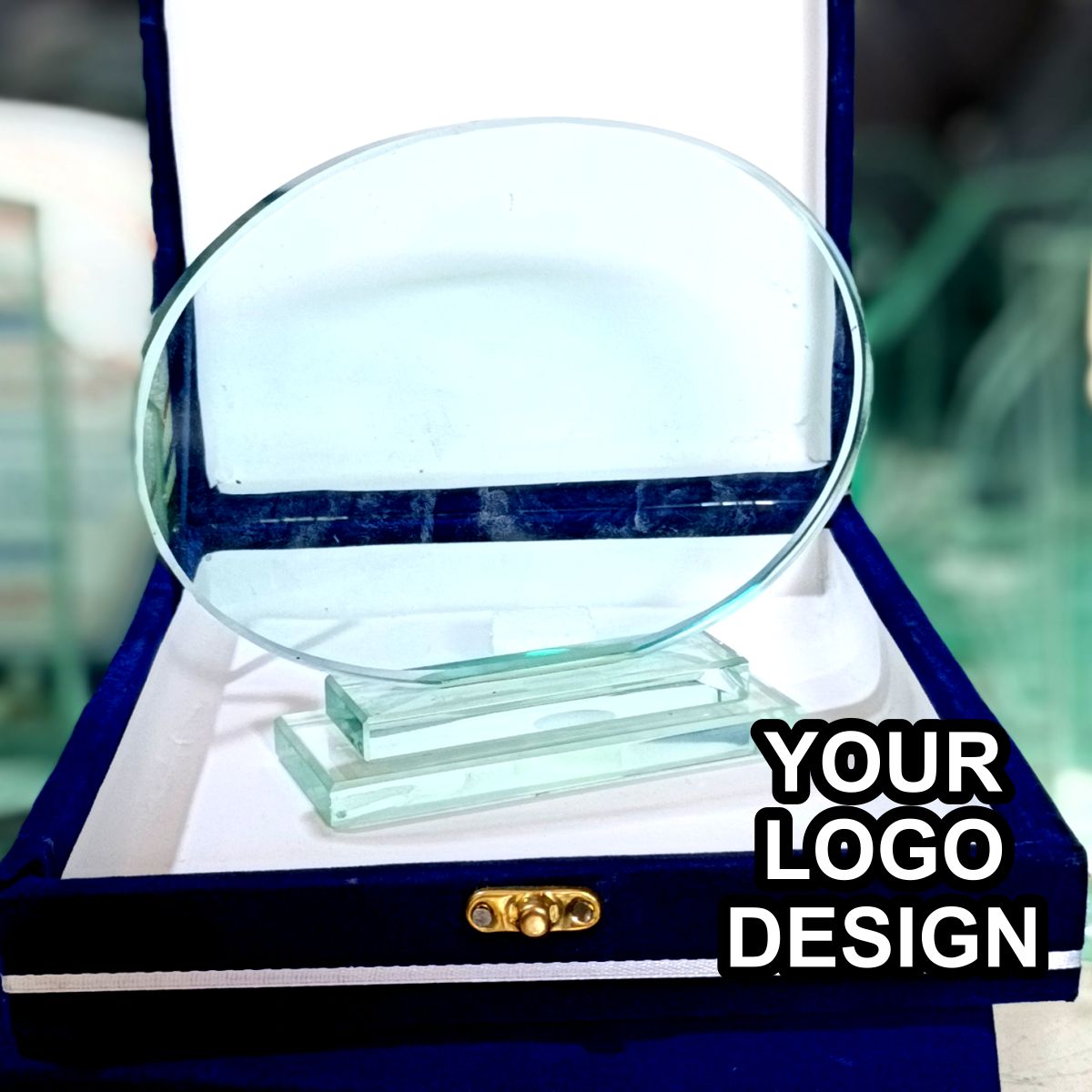 Shields Award | Glass Crystal Trophy (Customize)