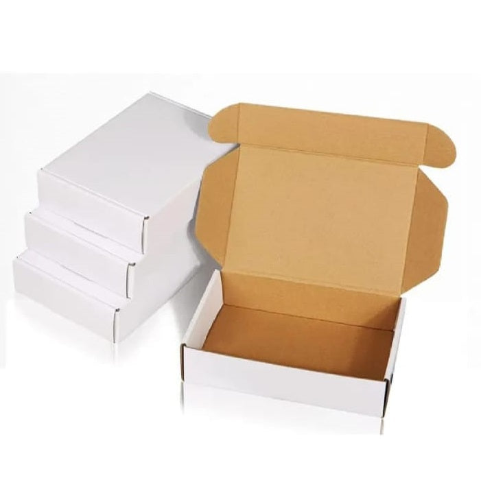 25 Pcs Corrugated Mailer Boxes For Courier & Gift Packing Size 9 x 9 x 3 Inches