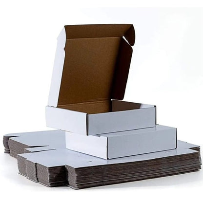 25 Pcs Corrugated Mailer Boxes For Courier & Gift Packing Size 9 x 9 x 3 Inches