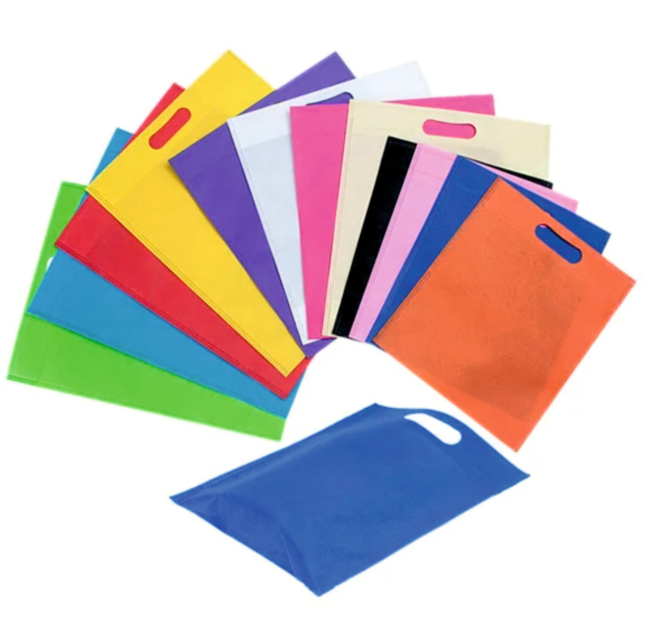 100 Pcs D-Cut Non Woven Bags