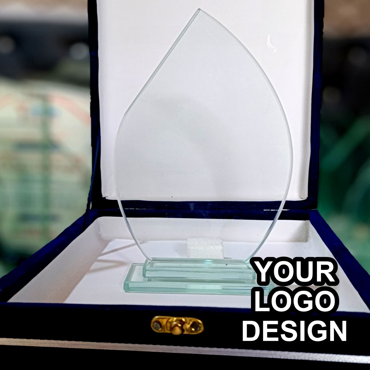 Shields Award | Glass Crystal Trophy (Customize)