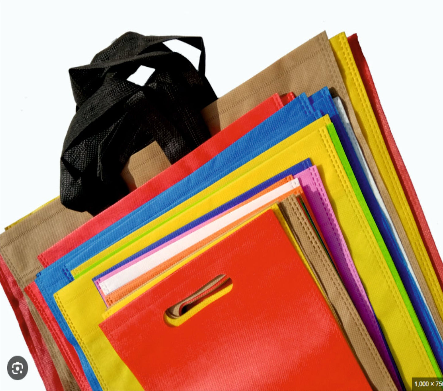 100 Pcs D-Cut Non Woven Bags