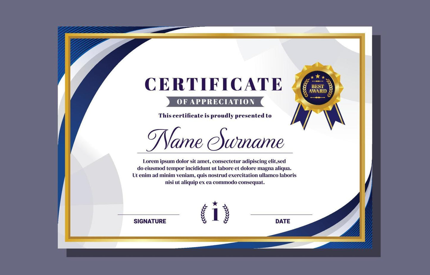 Customized Certificate A4 Size Printing | School Certificate | Achievement Certificate | Appreciation Certificate | A4 Size Certificate For Employee | With Lamination