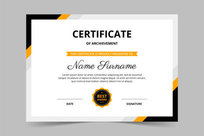 Customized Certificate A4 Size Printing | School Certificate | Achievement Certificate | Appreciation Certificate | A4 Size Certificate For Employee | With Lamination