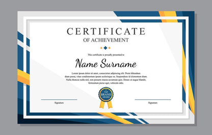 Customized Certificate A4 Size Printing | School Certificate | Achievement Certificate | Appreciation Certificate | A4 Size Certificate For Employee | With Lamination