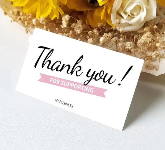Premium Thank You Cards for Packaging – Perfect for E-commerce Orders (100 Pack)