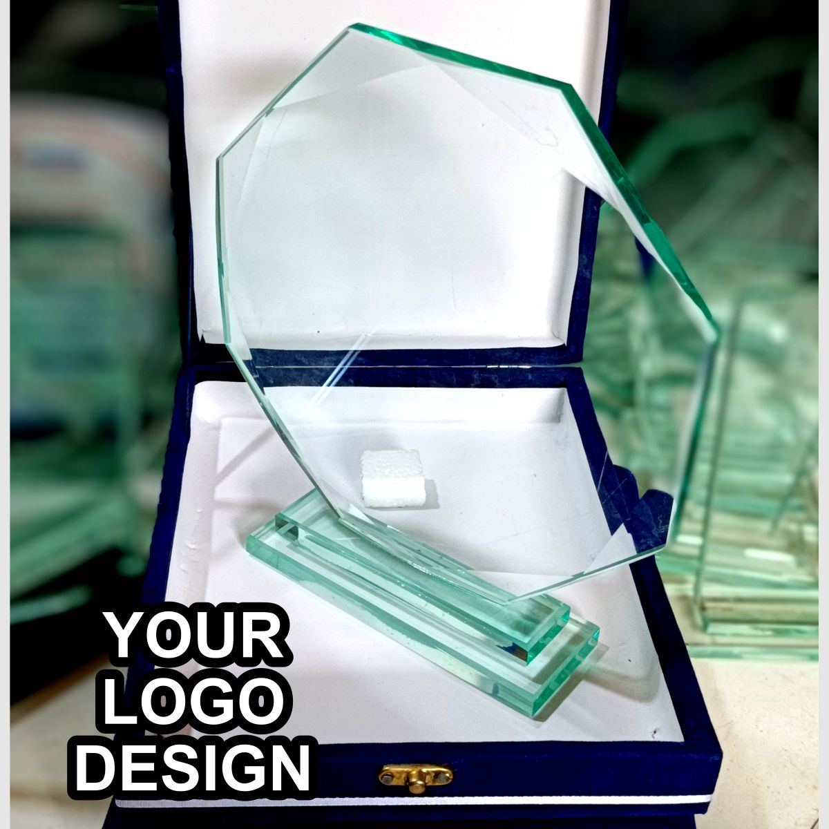 Shields Award | Glass Crystal Trophy (Customize)