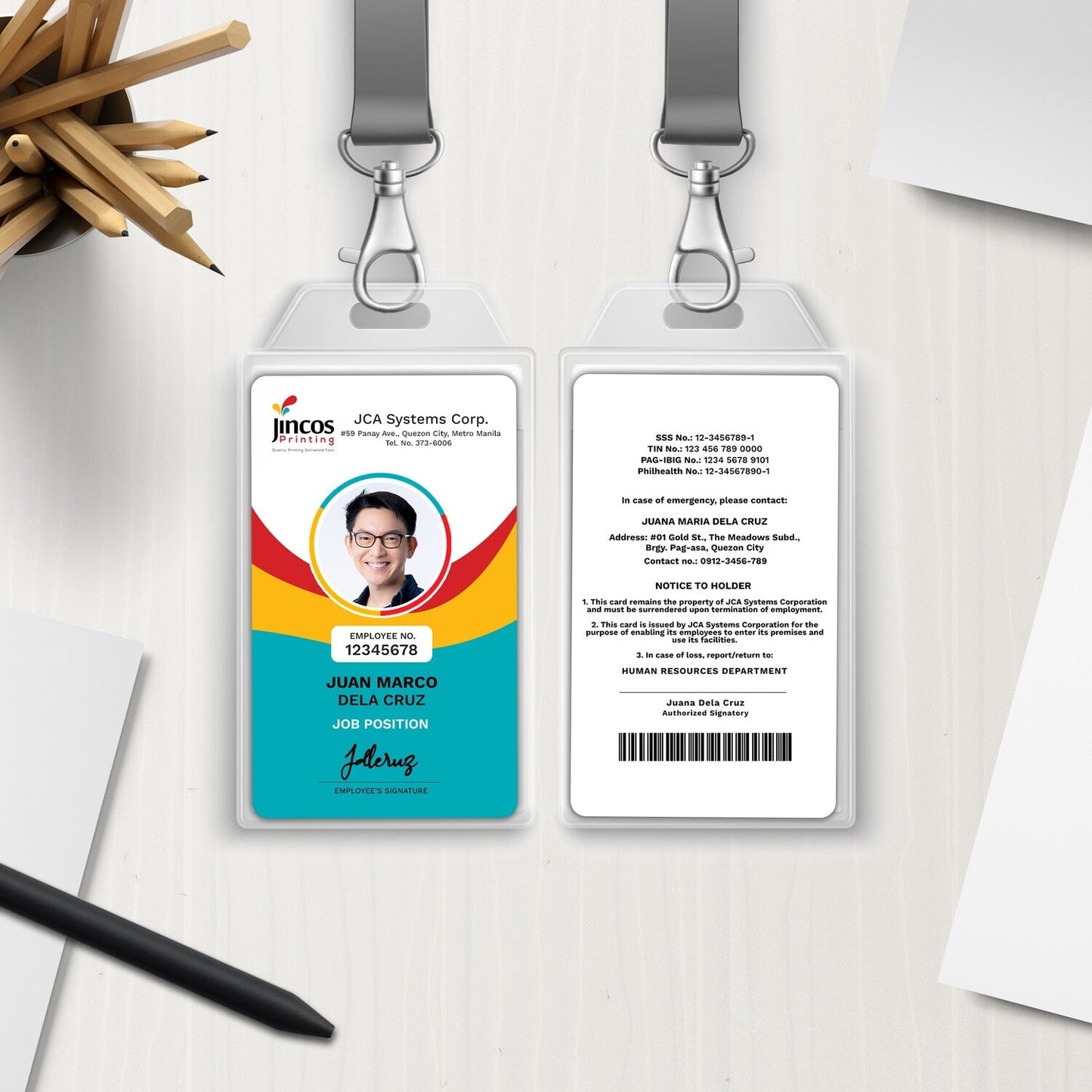 Custom PVC Card, Employee Card, Student ID Card