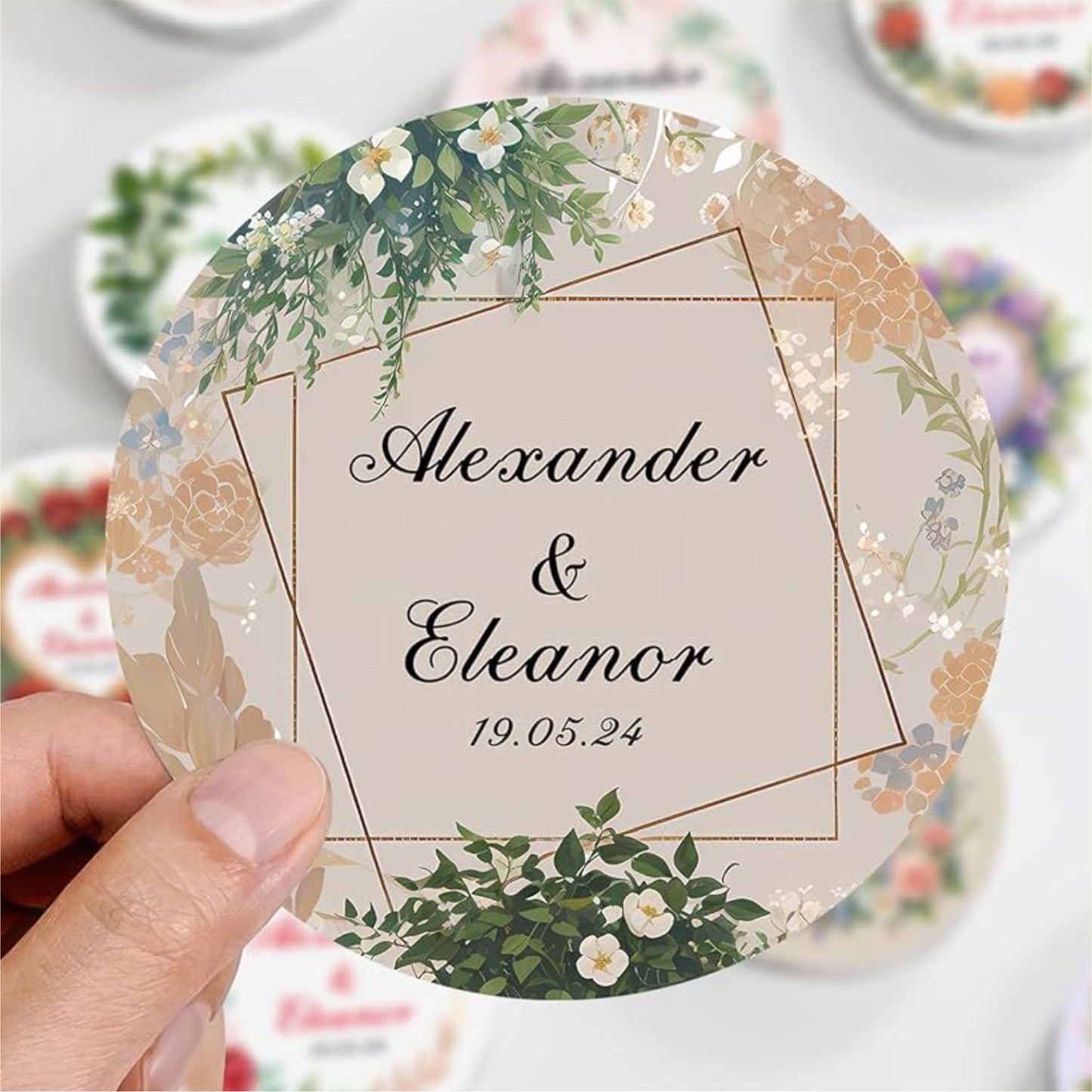 70 Pcs Customized Logo Stickers Own Your Design