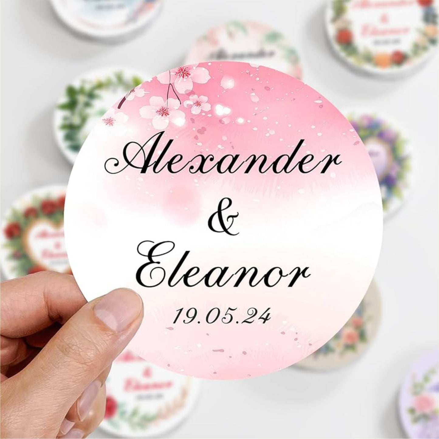 70 Pcs Customized Logo Stickers Own Your Design