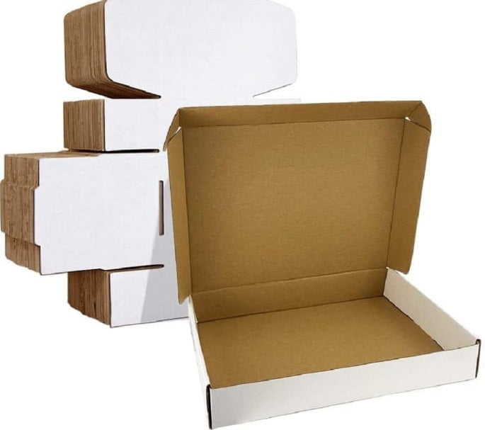 25 Pcs Corrugated Mailer Boxes For Courier & Gift Packing Size 9 x 9 x 3 Inches