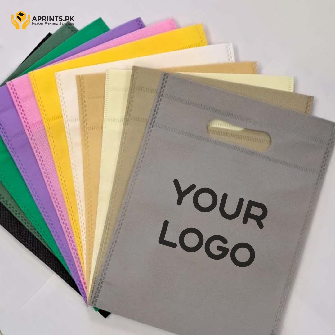 Pack of 100 D-Cut Non Woven Bags - Reusable Bag Non Woven Carry Bag Multi Colors