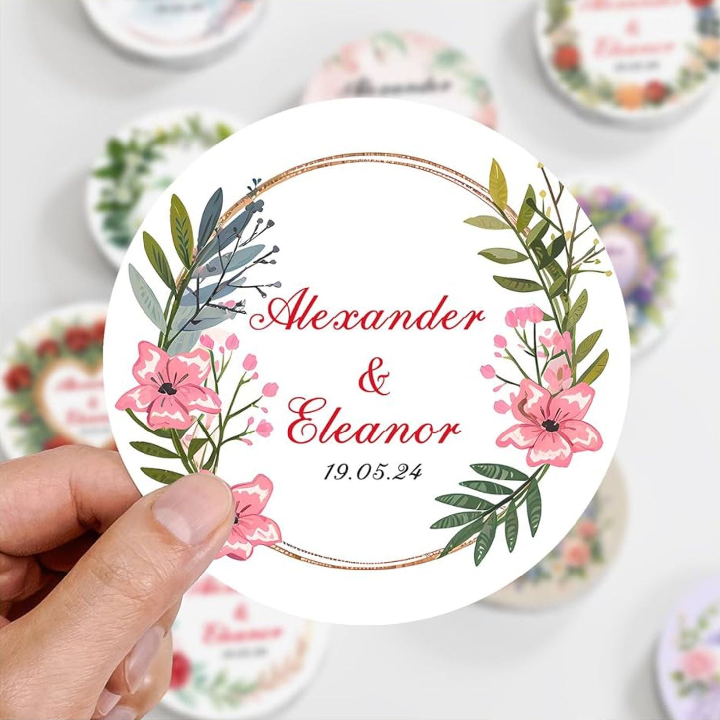 70 Pcs Customized Logo Stickers Own Your Design