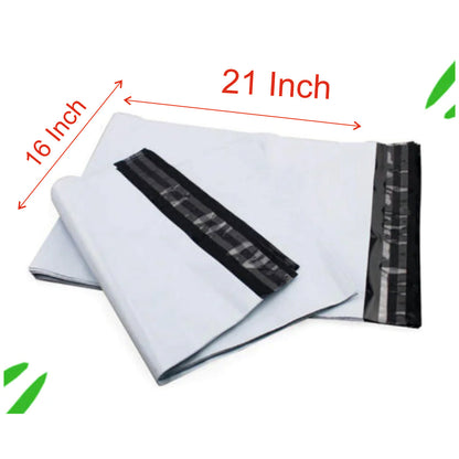“50 Pcs Courier Flyers Shipping Bags with Address Label Pocket | Multiple Sizes – Secure & Durable Packaging”