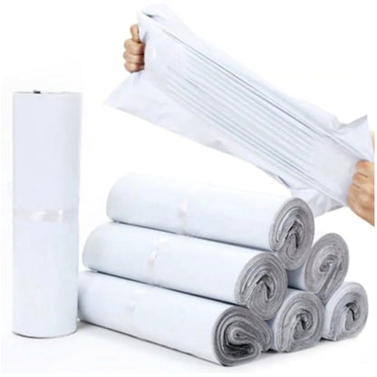 50 Pcs Courier Flyers Shipping Bags With Address Label Pocket - Sizes Available