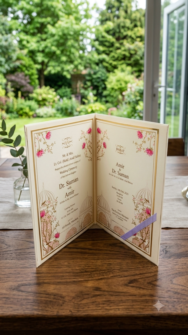 Luxury Custom Wedding Invitation Cards | Personalized Wedding Invitations Pakistan