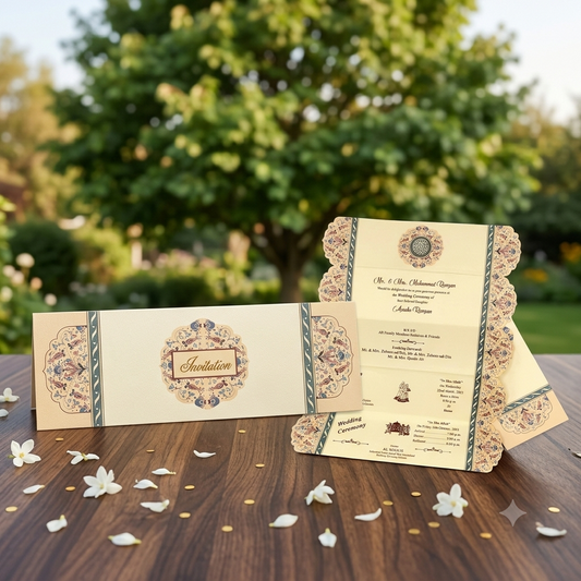 Customized Wedding Invitation Cards – Pack of 50 | Premium Personalized Wedding Cards | Stylish & Unique Invitation Design