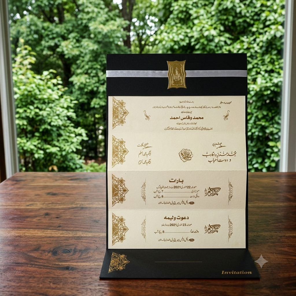 Luxury Custom Wedding Invitation Cards | Personalized Wedding Invitations Pakistan