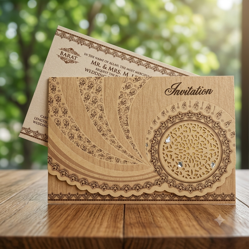 Customized Wedding Invitation Cards – Pack of 50 | Premium Personalized Wedding Cards | Stylish & Unique Invitation Design