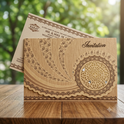 Customized Wedding Invitation Cards – Pack of 50 | Premium Personalized Wedding Cards | Stylish & Unique Invitation Design