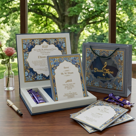 Premium Personalized Wedding Invitation Cards – Pack of 50 | Elegant Custom Wedding Cards