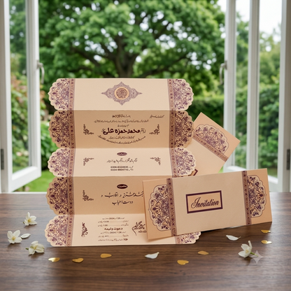 Customized Wedding Invitation Cards – Pack of 50 | Premium Personalized Wedding Cards | Stylish & Unique Invitation Design