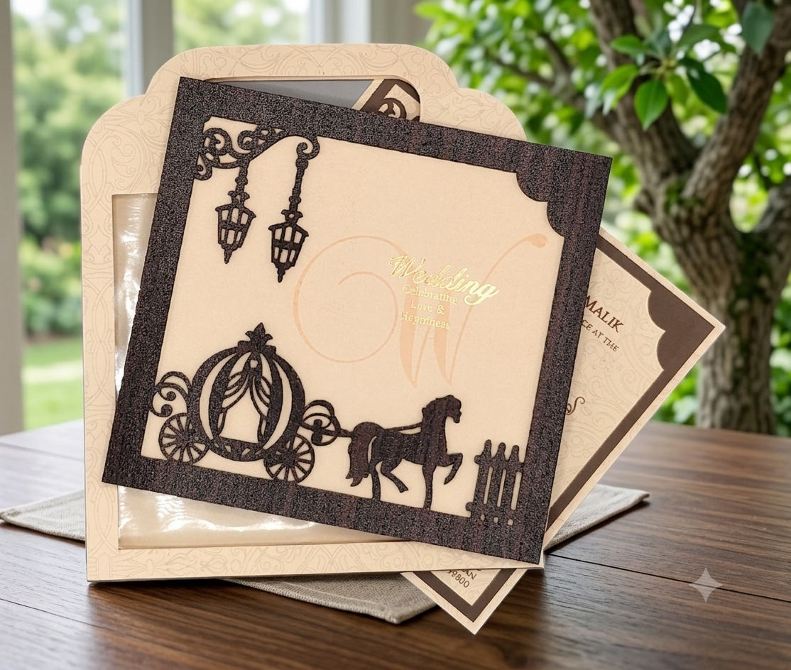 Wedding Invitation Cards Pack of 50 | Custom Design | Premium Quality Invitation Cards