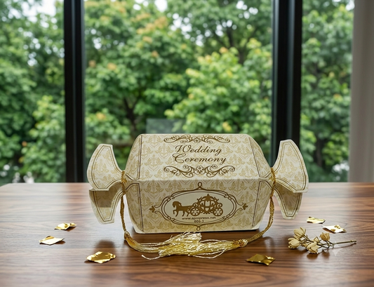 Pack of 100 Luxury Custom Bid Box | Printed Collection Box for Weddings, Exhibitions & Giveaways