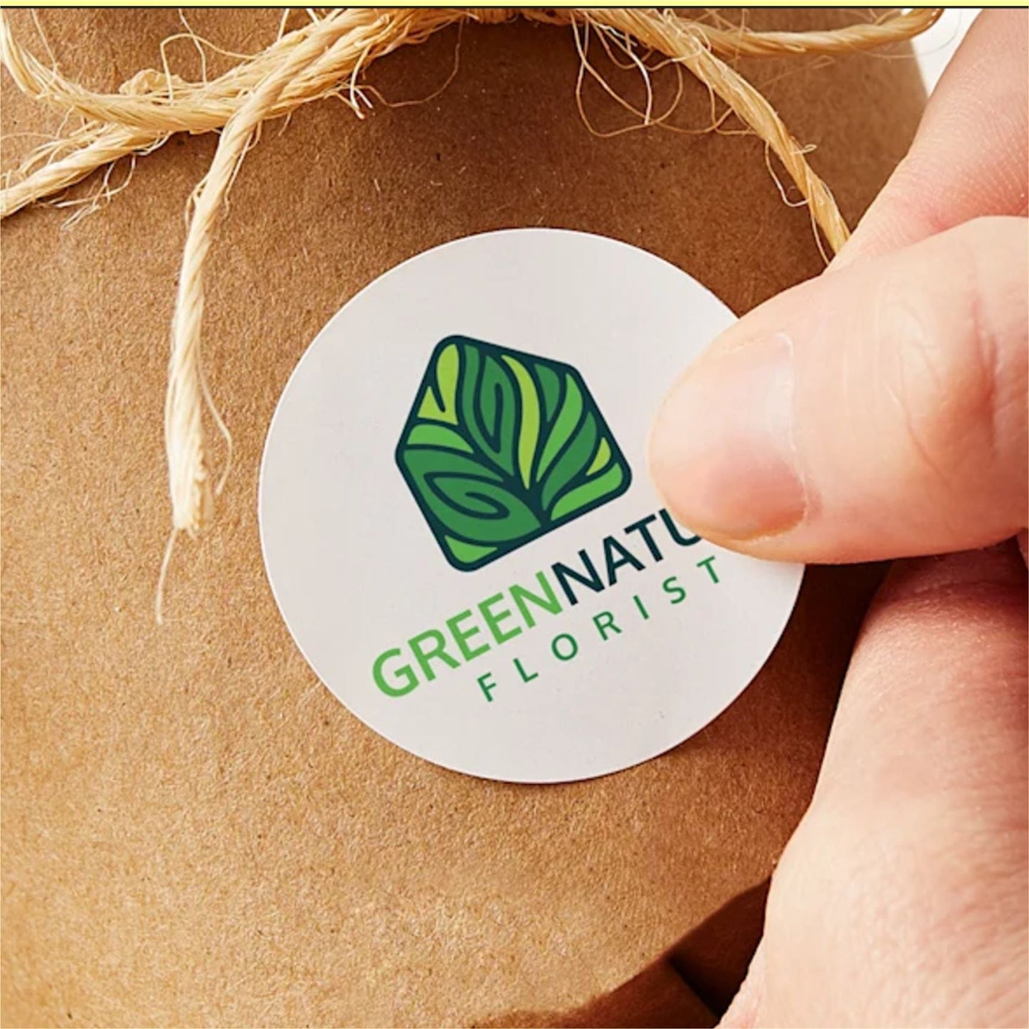 70 Pcs Customized Logo Stickers For Your Business