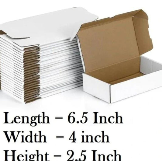 Courier Mailer Boxes 6x5x2.5 Inch | Pack of 25 | Eco-Friendly Packaging