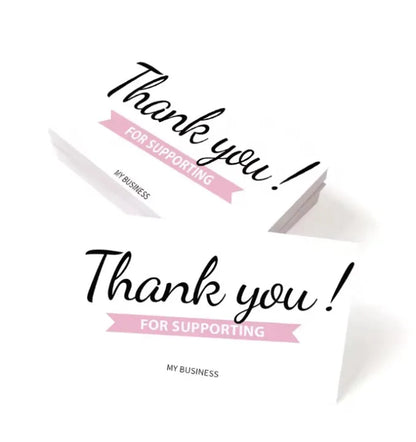 Premium Thank You Cards for Packaging – Perfect for E-commerce Orders (100 Pack)