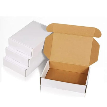 25 Pcs Corrugated Mailer Boxes For Courier & Gift Packing Size 9 x 9 x 3 Inches