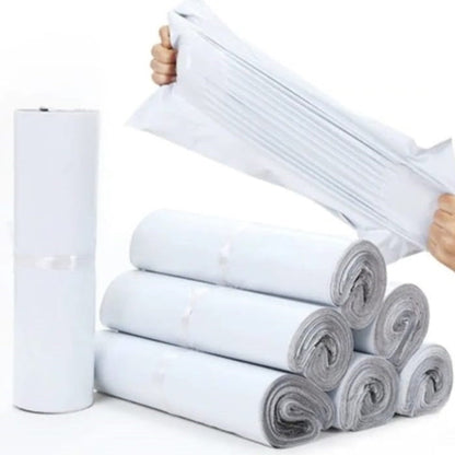 50 Pcs Courier Flyers Shipping Bags With Address Label Pocket - Sizes Available