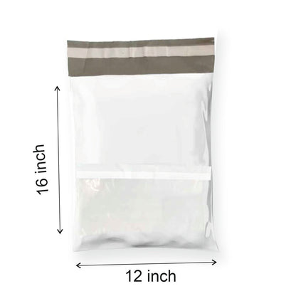 “50 Pcs Courier Flyers Shipping Bags with Address Label Pocket | Multiple Sizes – Secure & Durable Packaging”