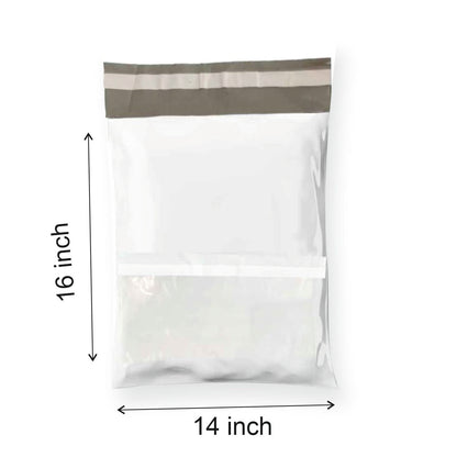 “50 Pcs Courier Flyers Shipping Bags with Address Label Pocket | Multiple Sizes – Secure & Durable Packaging”