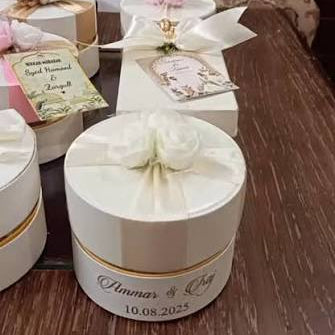 50x Nikkah Mubarak Bid Boxes.