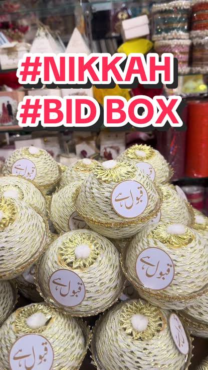 Nikkah Mubarak Bid Box (50pcs)