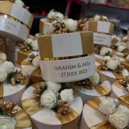 50x Nikkah Mubarak Bid Boxes.