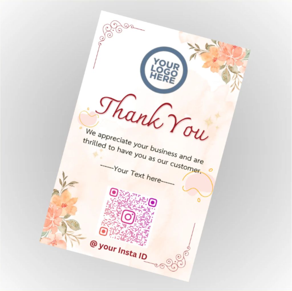 100 Thank you Cards, Thank You For Supporting My Small Business Cards, Elegant and Professional Design, 2 x 3.5inches Recommended for Online Retailers, Small Business Owners & Local Stores
