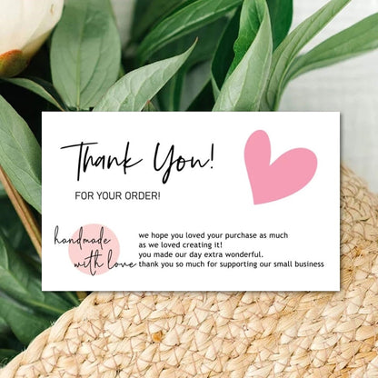 100 Thank you Cards, Thank You Card for Supporting Small Business