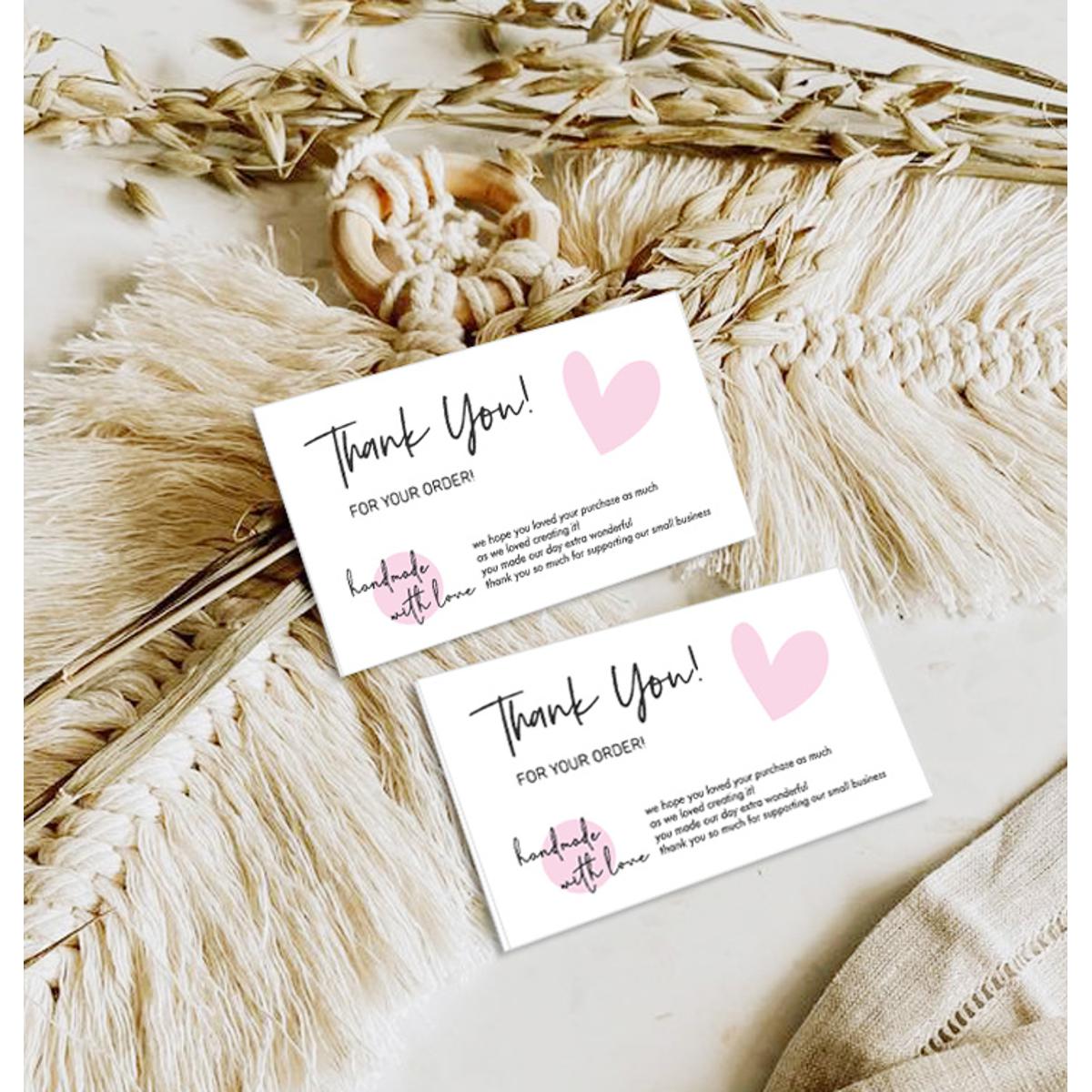 100 Thank you Cards, Thank You Card for Supporting Small Business