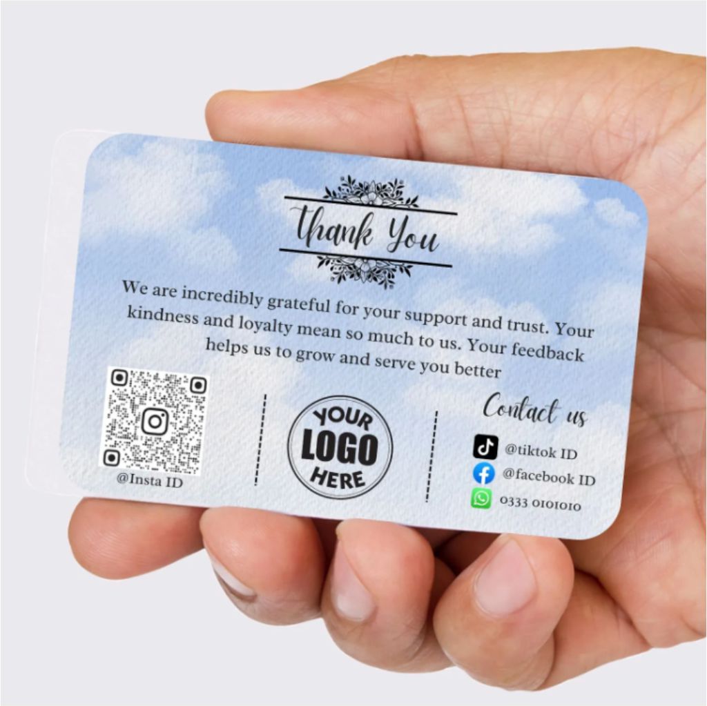100 Thank you Cards, Thank You For Supporting My Small Business Cards, Elegant and Professional Design, 2 x 3.5inches Recommended for Online Retailers, Small Business Owners & Local Stores