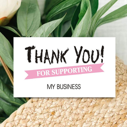100 Thank you Cards, Thank You Card for Supporting Small Business